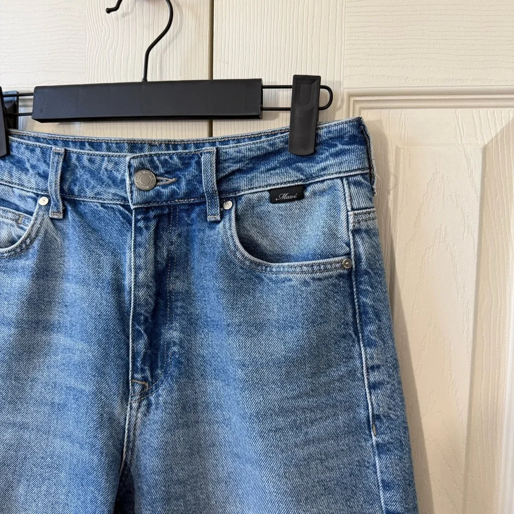 Mavi Jeans Aria High Rise Wide Leg Distressed Hem Womens Size 24 - Picture 8 of 12